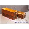 Image 1 : Lot of Vintage Wooden Sewing Machine Drawers