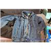 Image 2 : Cabelas Large Jean Jacket (size Large), Winter Fur lined Jacket (size Large), 1 pair of winter boots