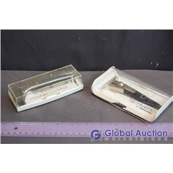 (2) Vintage Razors with Plastic Cases