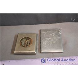 Vintage Cigarette Tin & Cigarette Tin with Lighter