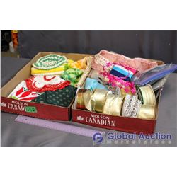 Lot Of Doilies And Crafting Related