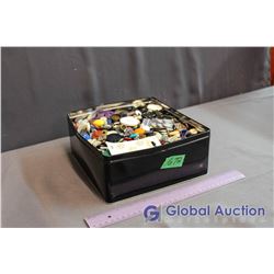 Large Square Tin of Assorted Buttons