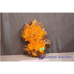 Vintage Wooden Stump Cut Clock