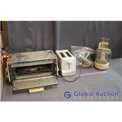 Vintage Toaster Oven, 2 Slice Toaster, Food Chopper