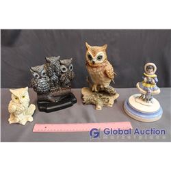 Lot of Misc Owl Decor & Misc