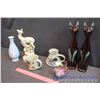 Image 3 : Lot of Ceramic Decor, Vintage Cat Figures
