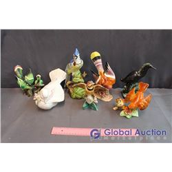 Lot of Glass Decorative Bird Figurines (7)