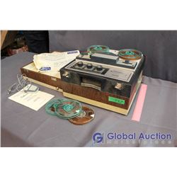 Silvertone Reel-to-Reel Tape Recorder with Extra Reels