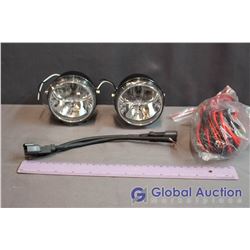 Unused PIAA 3" LP530 White LED Driving Light Kit - Wiring/Switch Included, Missing Offroad PIAA Cove