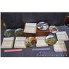 Image 1 : Lot of Collector Plates with Organizer - Knoles Wayne Anderson Upland Birds of North America, Comple