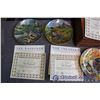 Image 2 : Lot of Collector Plates with Organizer - Knoles Wayne Anderson Upland Birds of North America, Comple