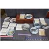 Image 1 : Lot of Collector Plates with Organizer - Includes WL George (4) and Knoles (4)