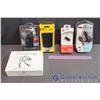 Image 1 : Lot Of Tech In Box (USB Sync Charger, Bluetooth Headset, Massager, Cases)