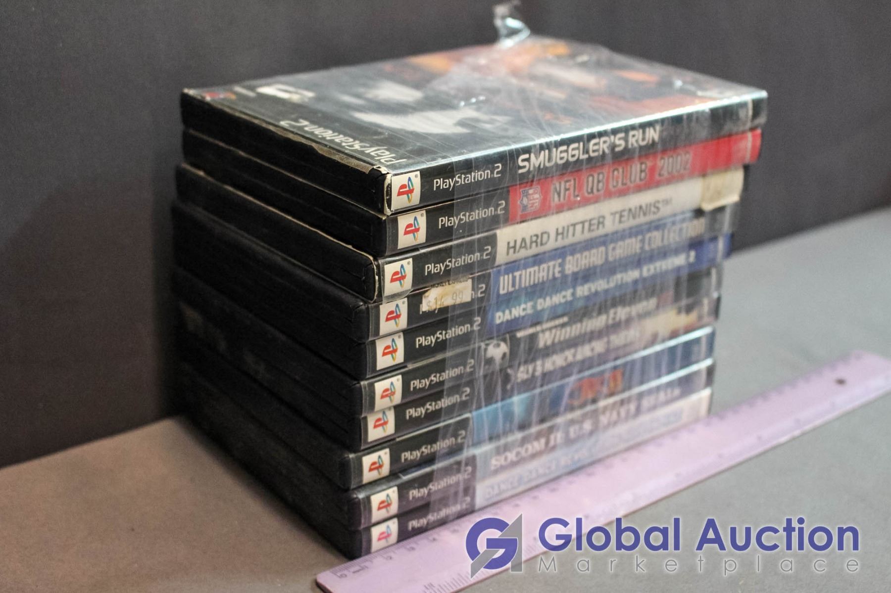 Lot Of Ps2 Games 10 Amugglers Run Nfl Tennis Board Game Collections Ddr Soccer Sly 3 Jak 2