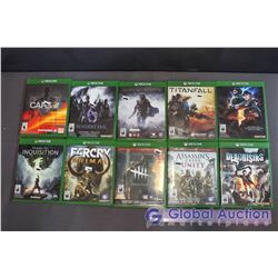 Lot Of Xbox One Games (10) (Titanfall, Resident Evil 5, Shadow Of Mordor, Resident Evil 6, Dead Risi