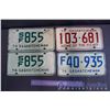 Image 1 : 1973, 1976, and Pair of 1974 License Plates