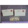Image 1 : Dominion of Canada 25 cent Bank Note and 2 Canada Letter Cards