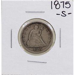 1875-S Twenty Cent Piece Coin