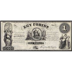 1800's $1 Egy Forint Obsolete Note