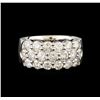 Image 2 : 14KT White Gold 2.98 ctw Diamond Ring