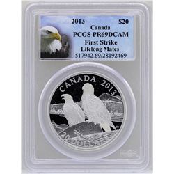 2013 $20 Canada Lifelong Mates Silver Coin PCGS PR69DCAM