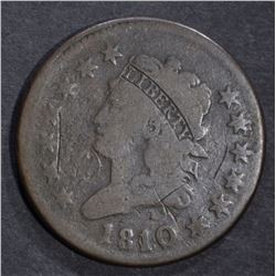 1810/9 LARGE CENT, G/VG STRONG OVERDATE