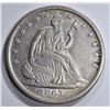 Image 1 : 1863-S SEATED HALF DOLLAR, XF+