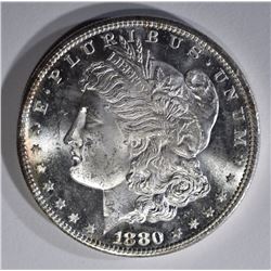 1880-S MORGAN DOLLAR, GEM BU