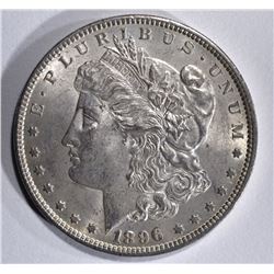 1896 MORGAN DOLLAR, GEM BU