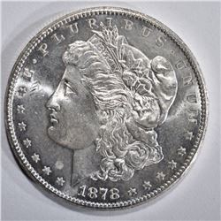 1878-S MORGAN DOLLAR, CH BU PL NICE!
