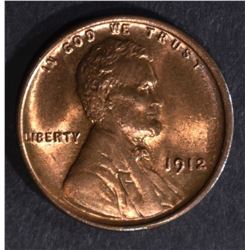 1912 LINCOLN CENT CH/GEM BU RB