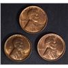 Image 1 : 1925, 26, 27 LINCOLN CENTS CH BU RED-RED BROWN