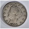 Image 1 : 1896 LIBERTY NICKEL VF/XF