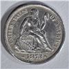 Image 1 : 1873 ARROWS SEATED LIBERTY DIME AU