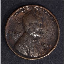 1914-D LINCOLN CENT  VG