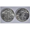 Image 1 : 1942 & 45 WALKING LIBERTY HALVES BU