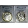 Image 1 : 1988 & 2003 AMERICAN SILVER EAGLE DOLLARS