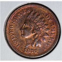 1876 INDIAN HEAD CENT  CH.BU
