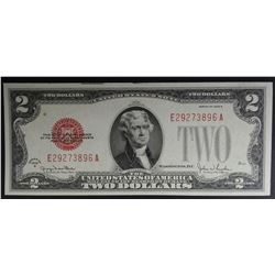 1928 G $2 LEGAL TENDER FR1508 RED SEAL