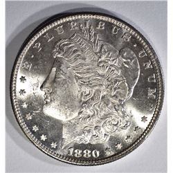 1880-S MORGAN DOLLAR, CH BU PL
