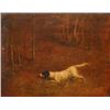 Image 2 : Early Hunting Dog Oil Painting