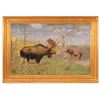Image 1 : LL Pray  Moose Painting 1914