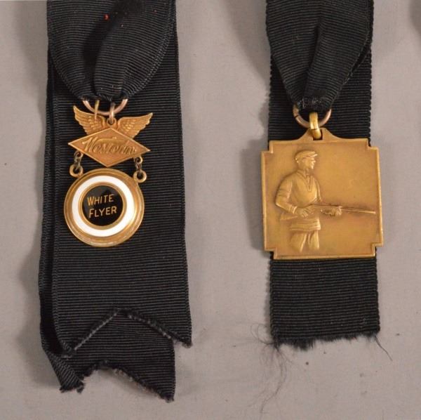 Trap Shooting Watch Fobs, Medals, & Pins