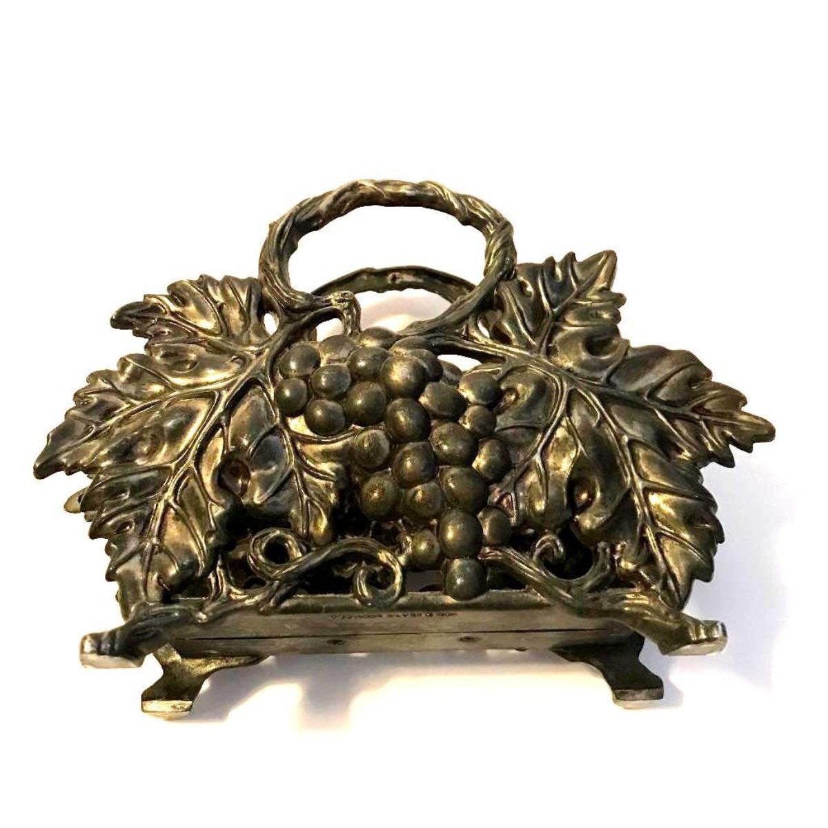 Godinger Silver Grape Leaf & Vine Napkin Letter Holder