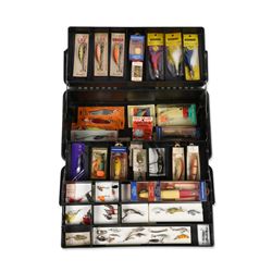 Full Tackle Box of Vintage Lures
