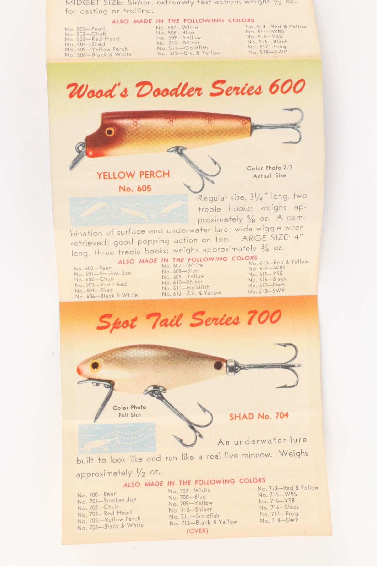 Wood Manufacturing Co. Lures