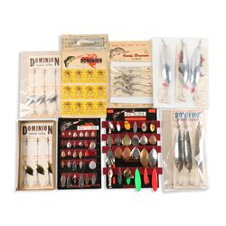 Lot of Vintage Dominion Carded Fishing Lures