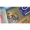 Image 3 : Misc. Lot: Drill, Molded Wall Base, Light Bulbs, Plastic, etc.