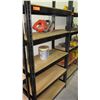 Image 1 : Metal Frame Shelving w/ Wooden Shelves