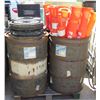 Image 1 : Contents of Pallet: Empty 5-Gal Drums, Delineators